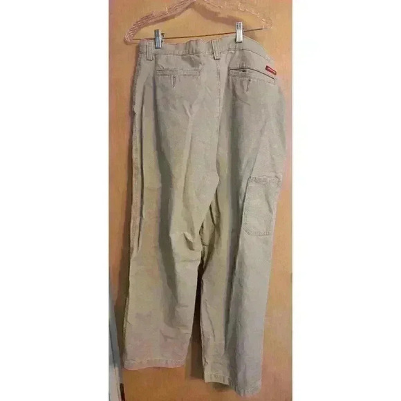 Men's Ems Pants Men's 36 x 32 Beige Khaki Cotton - Picture 3 of 5